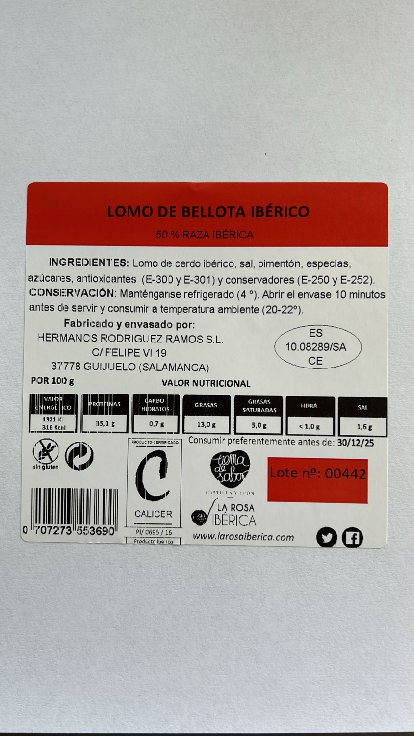 Lote Gourmet La Rosa Ibérica, Chacineros Castilla y León - foto 2