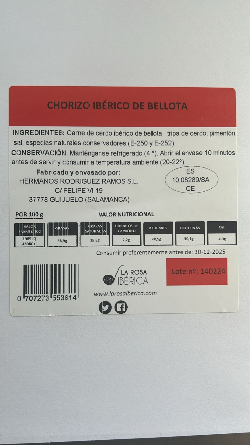 Lote Gourmet La Rosa Ibérica, Chacineros Castilla y León - foto 3