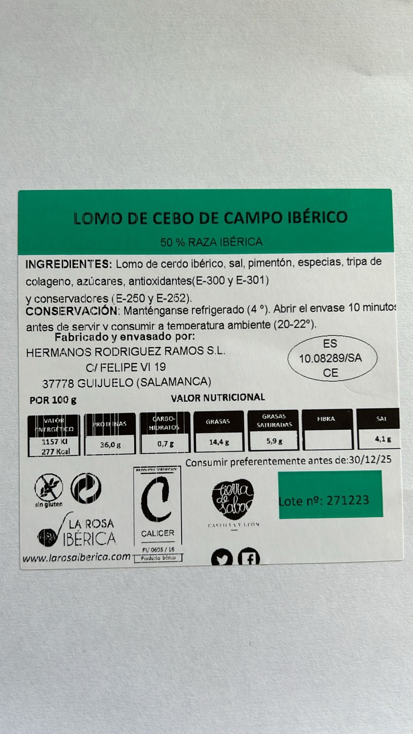 Embutidos de cebo de campo ibéricos La Rosa Ibérica, Chacineros Castilla y León - foto 2