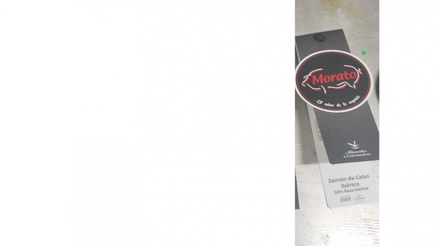 Jamón de Cebo ibérico 50% raza ibérica Morato/ Fabricante premiado por calidad - foto 2