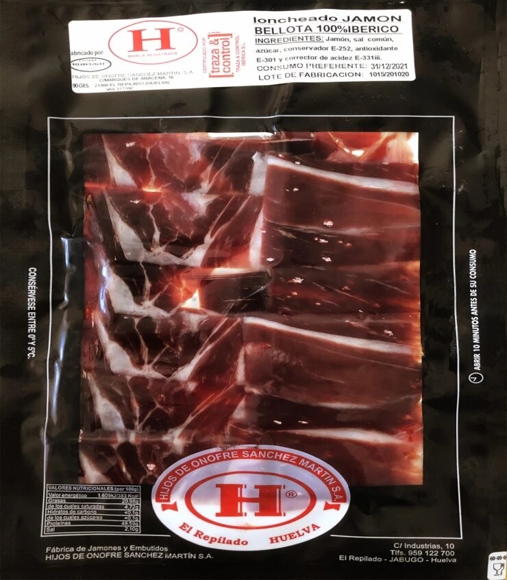 Desde 1 Kg Jamón de Bellota 100% ibérico loncheado a cuchillo Onofre - foto 2